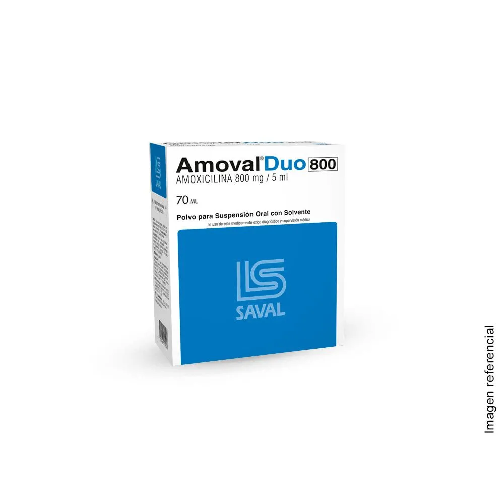 AMOVAL DUO 800MG5ML JBE 70 ML