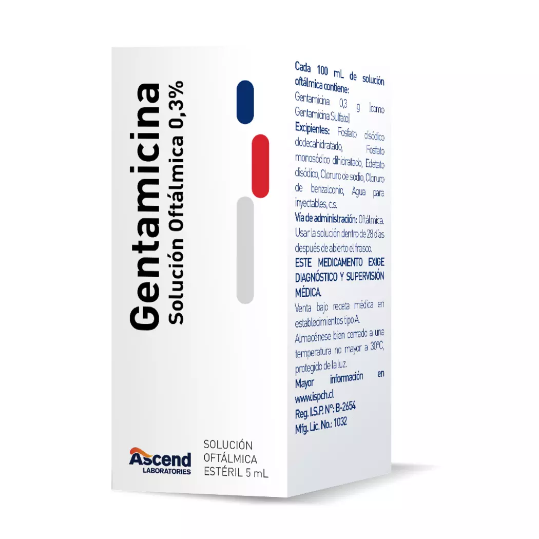GENTAMICINA 0.3% GOTAS OFT. 5 ML