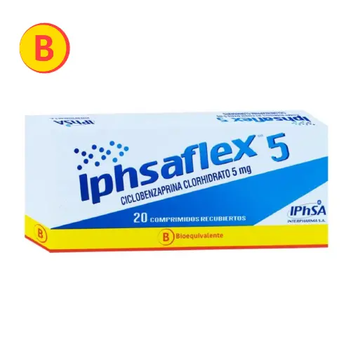 IPHSAFLEX 5 MG 20 COMP