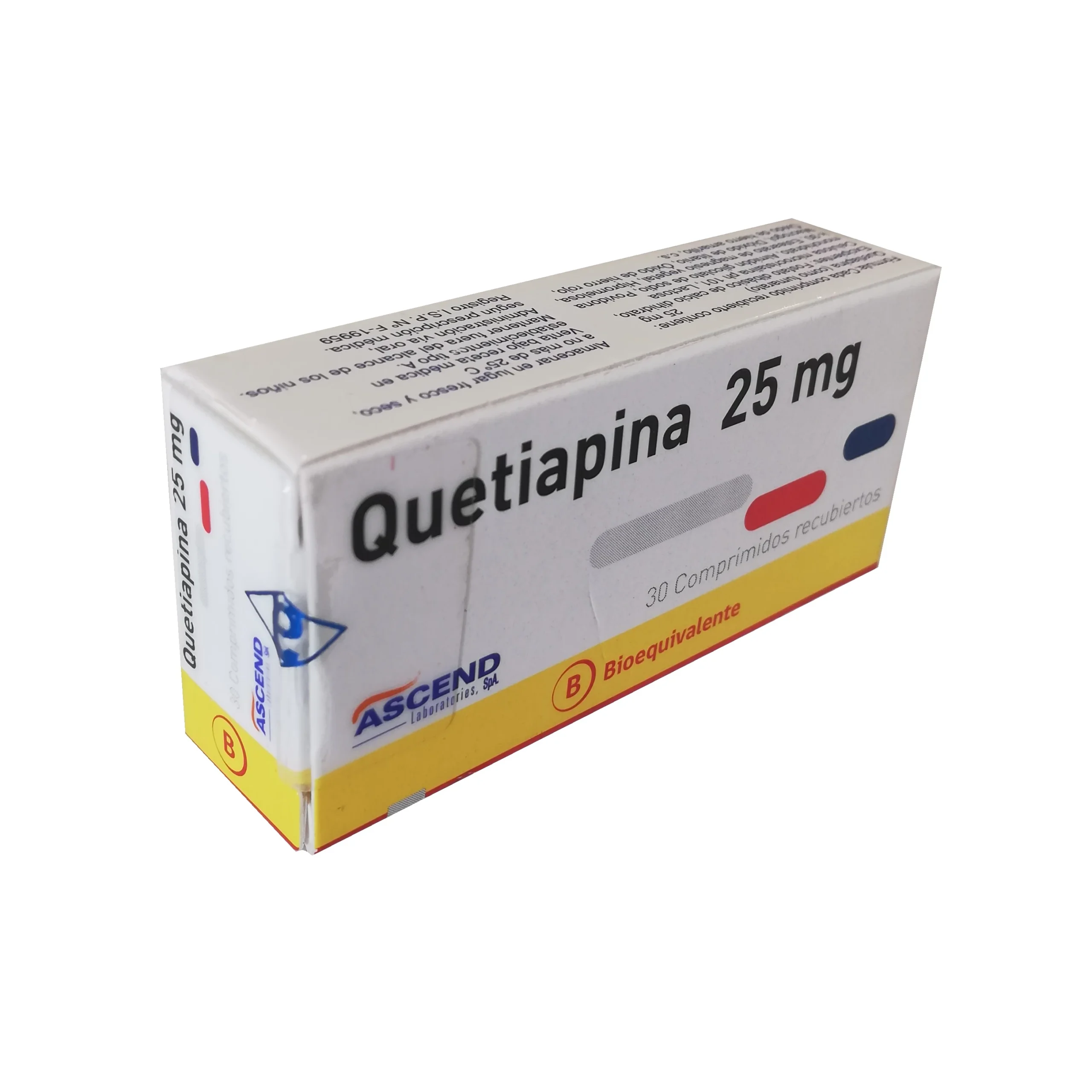 QUETIAPINA 25 MG 30 COMP